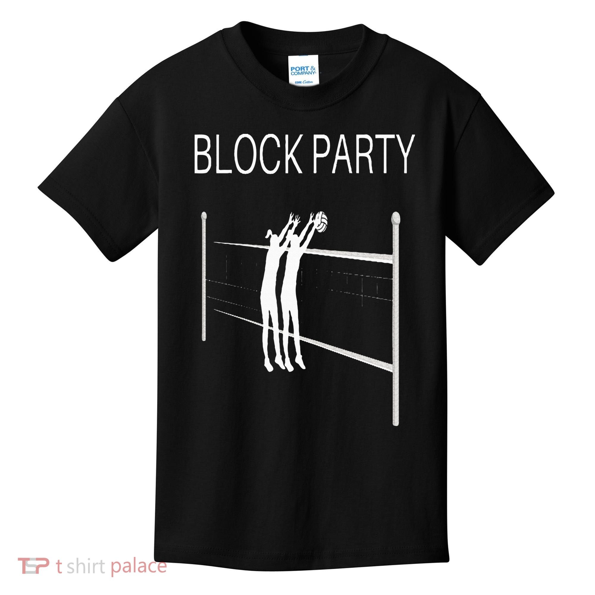 Funny Volleyball Players Block Party Kids T-Shirt