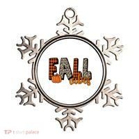 Fall Vibes Pumpkin Plaid Cheetah Ornament thumb 0
