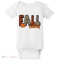 Fall Vibes Pumpkin Plaid Cheetah Baby Bodysuit thumb 0