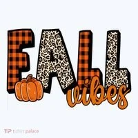 Fall Vibes Pumpkin Plaid Cheetah Women's T-Shirt thumb 6