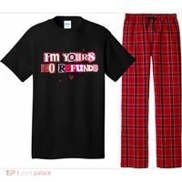 Funny Valentine Quote I'm Yours No Refunds Pajama Set thumb 0