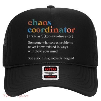 Funny Vintage Retro Chaos Coordinator Definition Boss Women Hat