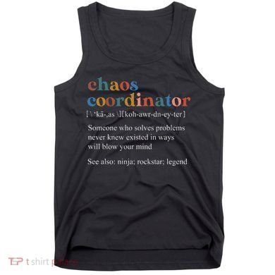 Funny Vintage Retro Chaos Coordinator Definition Boss Women Tank Top