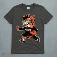 Funny Vintage Running Tiger Football Logo T-Shirt thumb 5