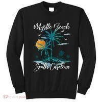 Family Vacation Retro Sunset South Carolina Myrtle Beach Sweatshirt thumb 0