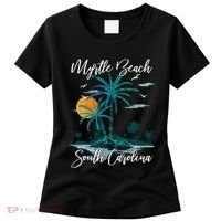 Family Vacation Retro Sunset South Carolina Myrtle Beach Women's T-Shirt thumb 0