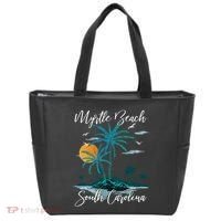 Family Vacation Retro Sunset South Carolina Myrtle Beach Tote Bag thumb 0