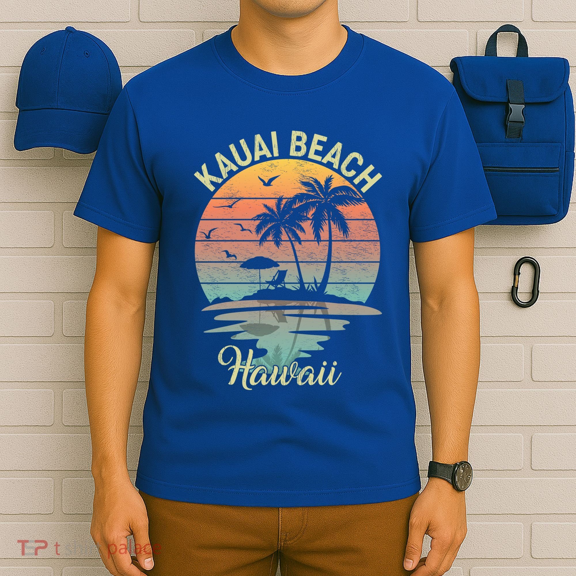 Family Vacation Retro Vintage Hawaii Kauai Beach Gift T-Shirt