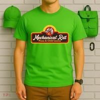 Funny Vintage Retro Mechanical Rat Pizza And Child Casino T-Shirt thumb 6