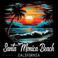 Family Vacation Retro Sunset California Santa Monica Beach Coffee Mug thumb 5