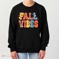 Fall Vibes Retro Groovy Cute Women's Sweatshirt thumb 0