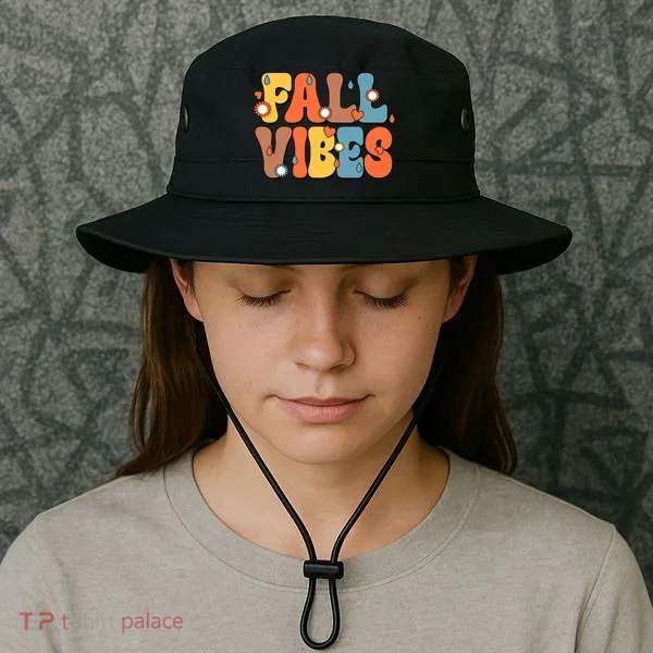 Fall Vibes Retro Groovy Cute Bucket Hat