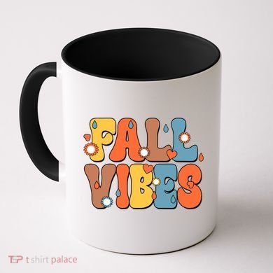Fall Vibes Retro Groovy Cute Coffee Mug