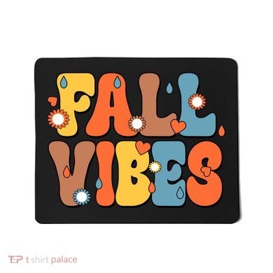 Fall Vibes Retro Groovy Cute Mousepad