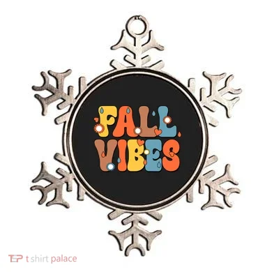 Fall Vibes Retro Groovy Cute Ornament