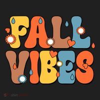 Fall Vibes Retro Groovy Cute Golf Towel thumb 3