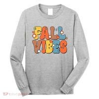 Fall Vibes Retro Groovy Cute Long Sleeve Shirt thumb 0