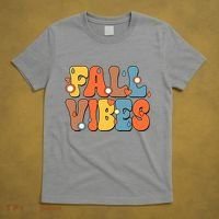 Fall Vibes Retro Groovy Cute T-Shirt thumb 5