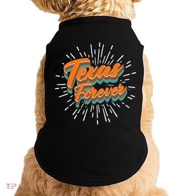 Funny Vintage Retro Starburst Texas Forever Doggie Tank
