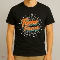 Funny Vintage Retro Starburst Texas Forever T-Shirt thumb 3