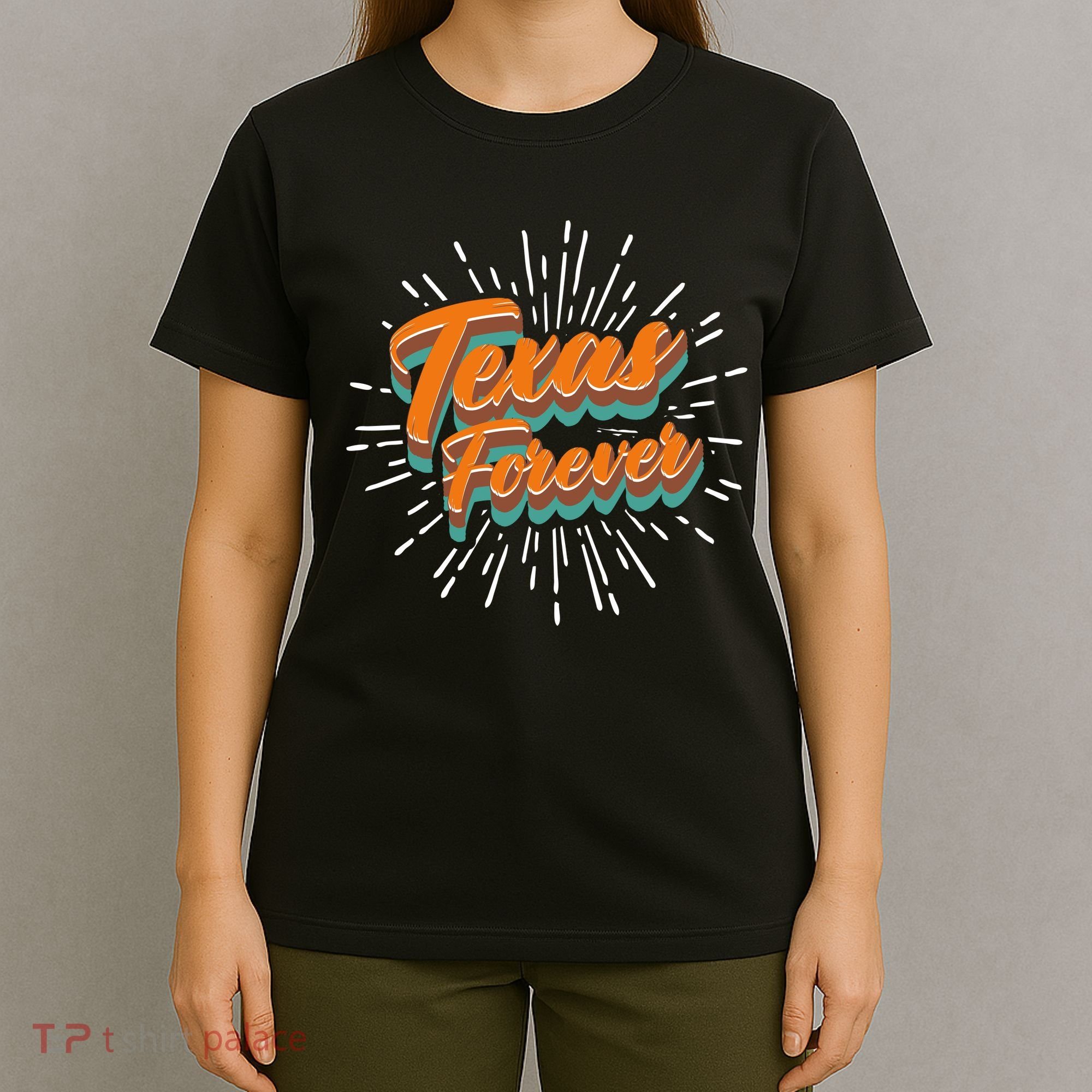 Funny Vintage Retro Starburst Texas Forever T-Shirt