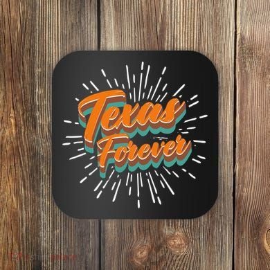Funny Vintage Retro Starburst Texas Forever Coaster
