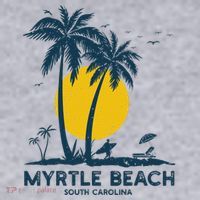 Family Vacation Retro Sunset South Carolina Myrtle Beach Women's Sweatshirt thumb 2
