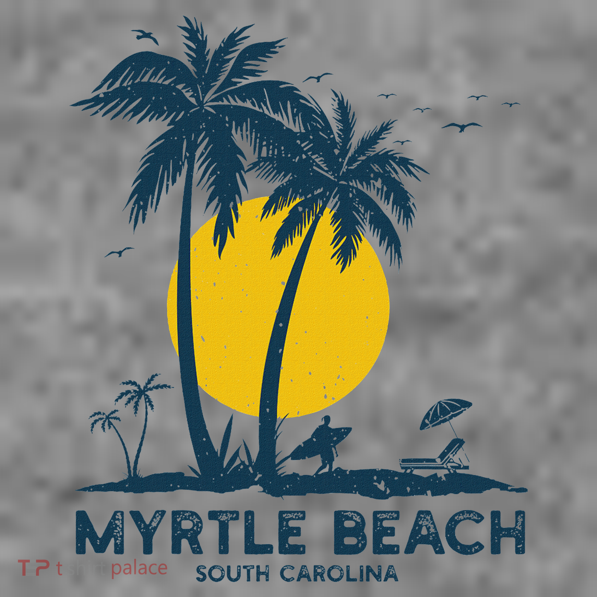 Family Vacation Retro Sunset South Carolina Myrtle Beach Toddler Hoodie