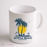 Family Vacation Retro Sunset South Carolina Myrtle Beach Coffee Mug thumb 1