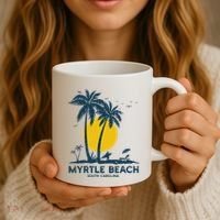 Family Vacation Retro Sunset South Carolina Myrtle Beach Coffee Mug thumb 3