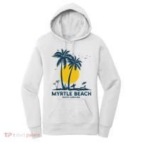 Family Vacation Retro Sunset South Carolina Myrtle Beach Women's Hoodie thumb 0