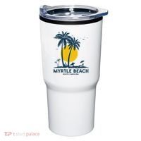 Family Vacation Retro Sunset South Carolina Myrtle Beach Tumbler thumb 0