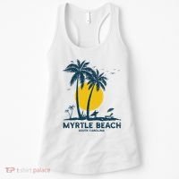 Family Vacation Retro Sunset South Carolina Myrtle Beach Women's Tank Top thumb 0