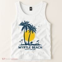Family Vacation Retro Sunset South Carolina Myrtle Beach Tank Top thumb 2