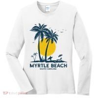 Family Vacation Retro Sunset South Carolina Myrtle Beach Women's Long Sleeve Shirt thumb 0