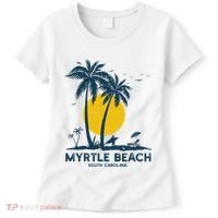 Family Vacation Retro Sunset South Carolina Myrtle Beach Women's T-Shirt thumb 0