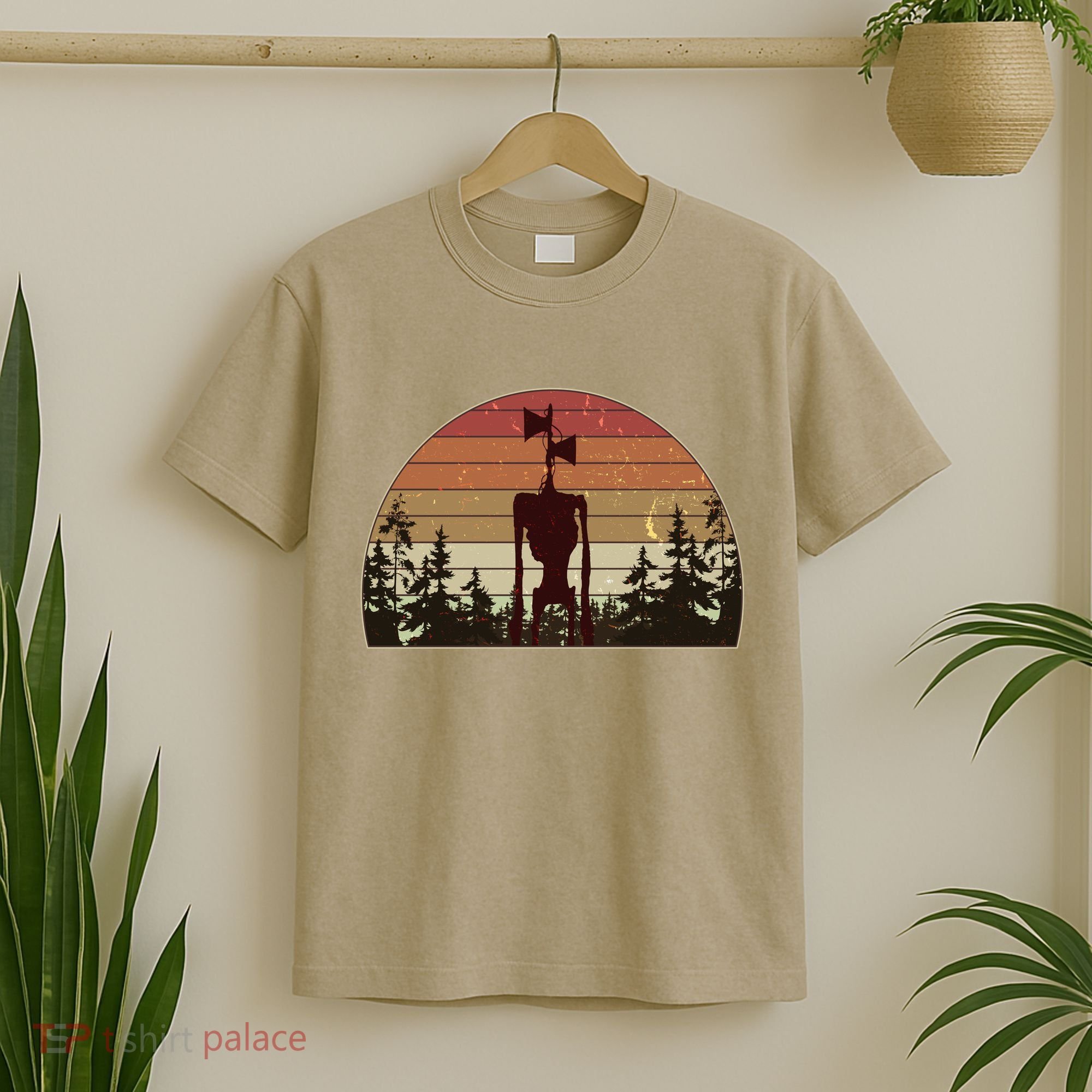 Funny Vintage Retro Creepy Siren Head T-Shirt