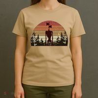 Funny Vintage Retro Creepy Siren Head T-Shirt thumb 4
