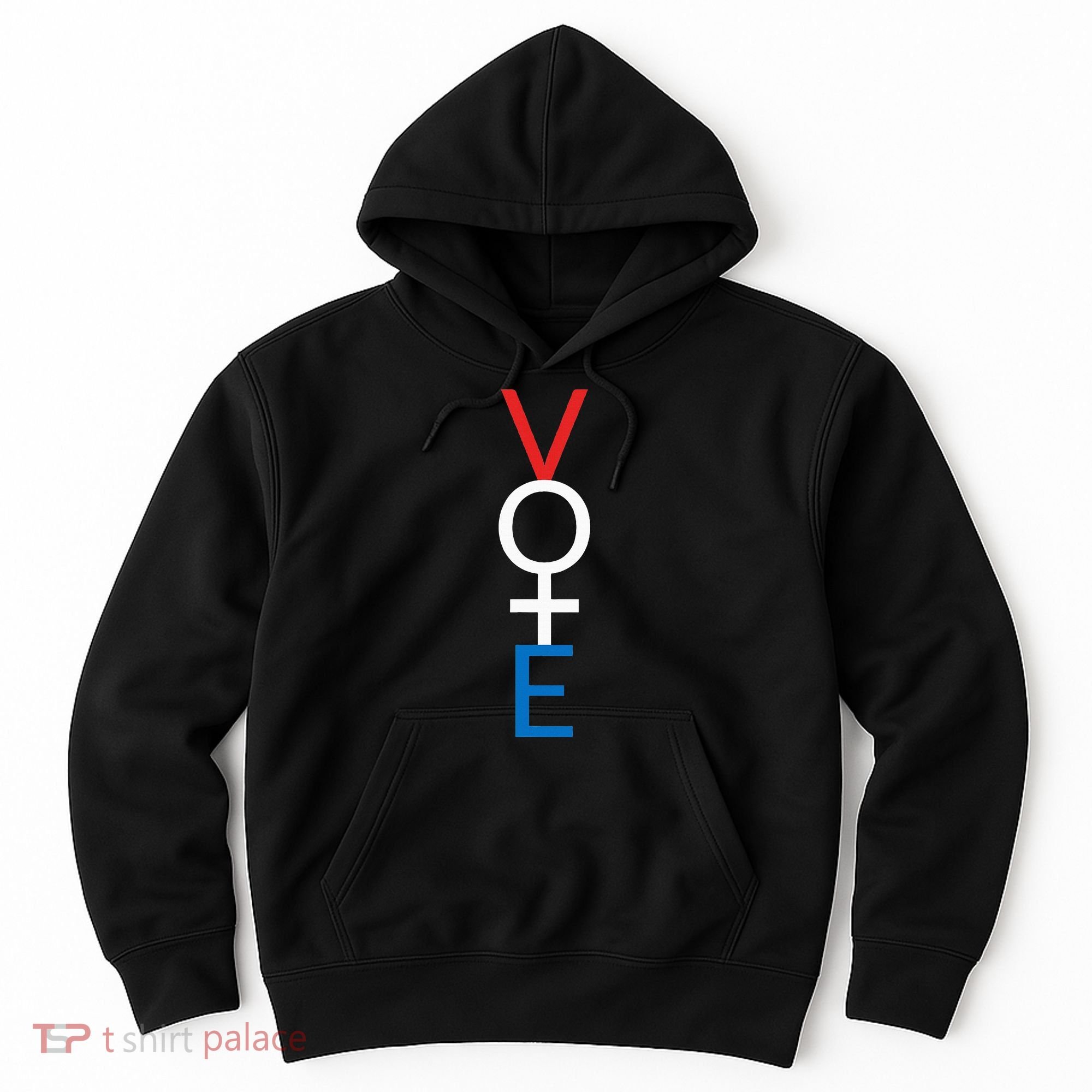 Feminist Vote Red White Blue Voting Hoodie