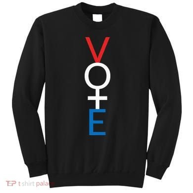 Feminist Vote Red White Blue Voting Sweatshirt