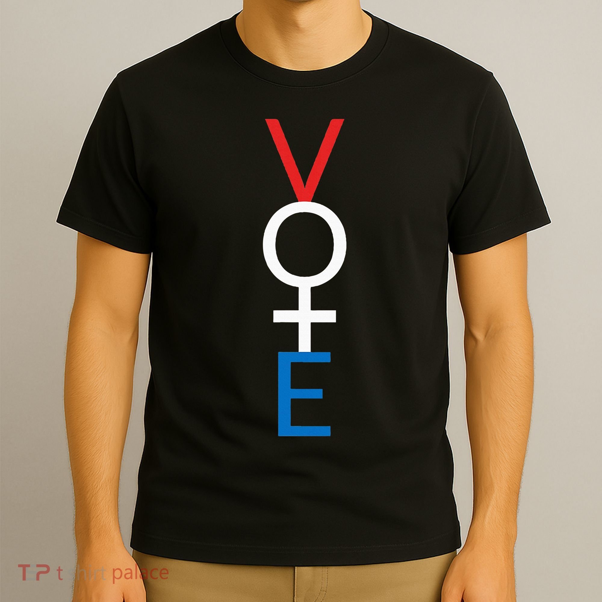 Feminist Vote Red White Blue Voting T-Shirt