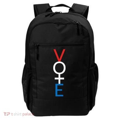 Feminist Vote Red White Blue Voting Backpack