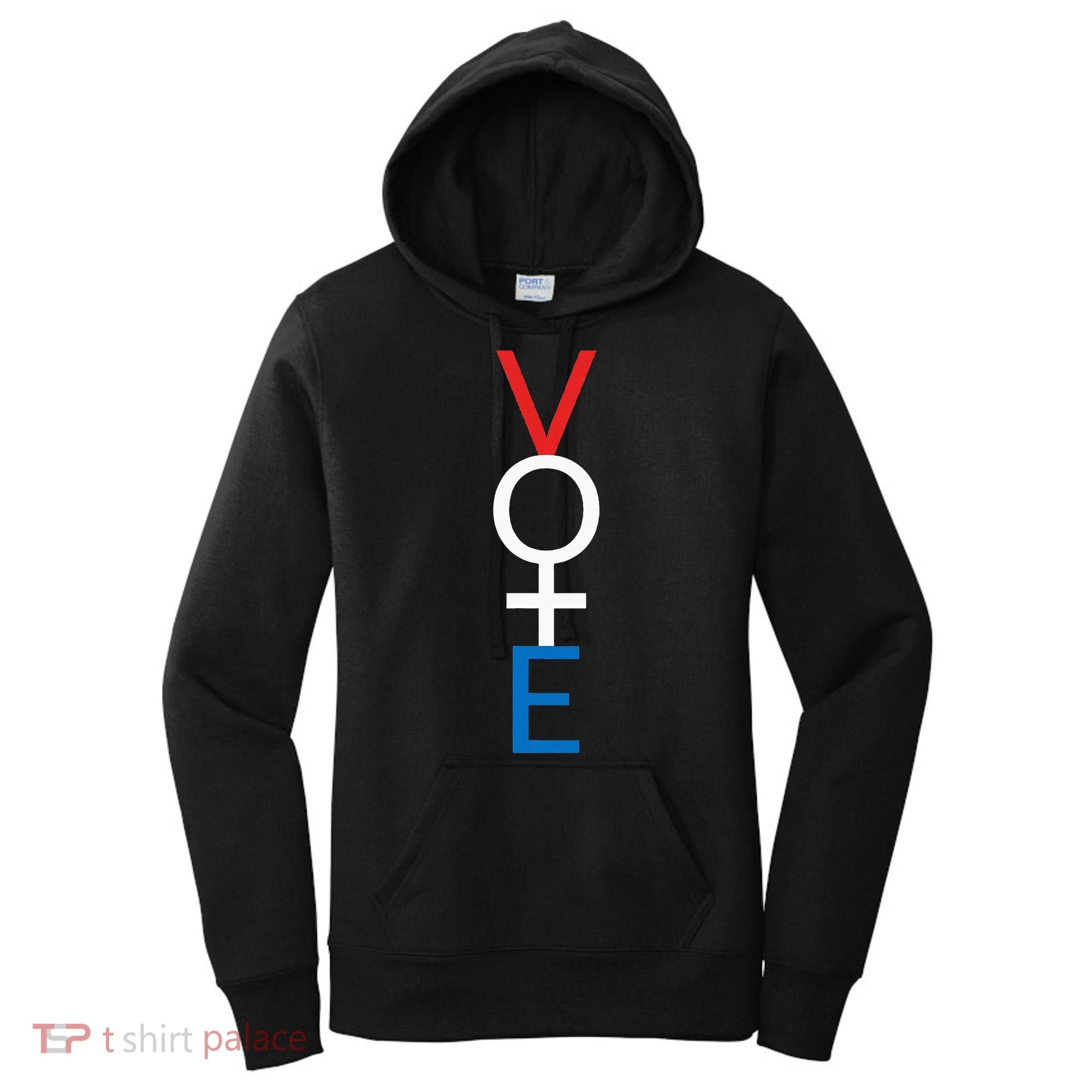 Feminist Vote Red White Blue Voting Women's Hoodie