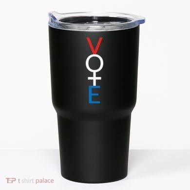 Feminist Vote Red White Blue Voting Tumbler