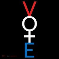 Feminist Vote Red White Blue Voting Mousepad thumb 1