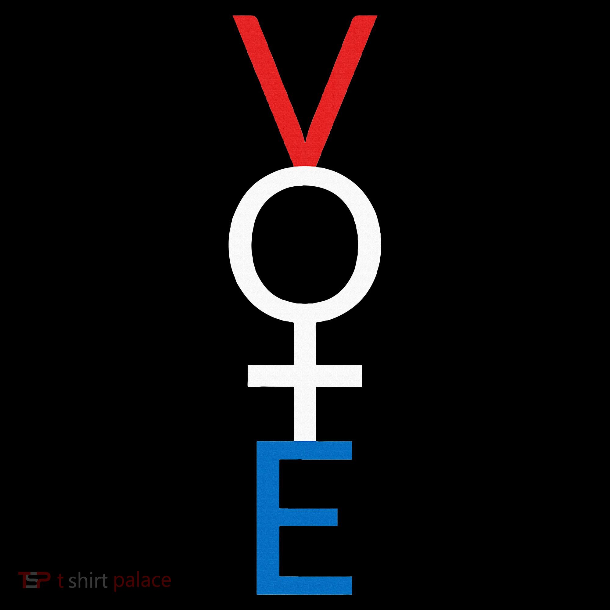 Feminist Vote Red White Blue Voting Mousepad