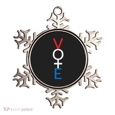 Feminist Vote Red White Blue Voting Ornament