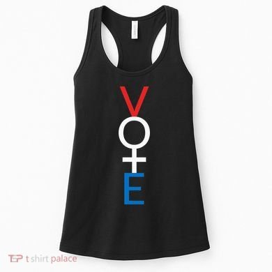 Feminist Vote Red White Blue Voting Women's Tank Top