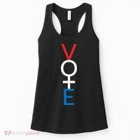 Feminist Vote Red White Blue Voting Women's Tank Top thumb 0