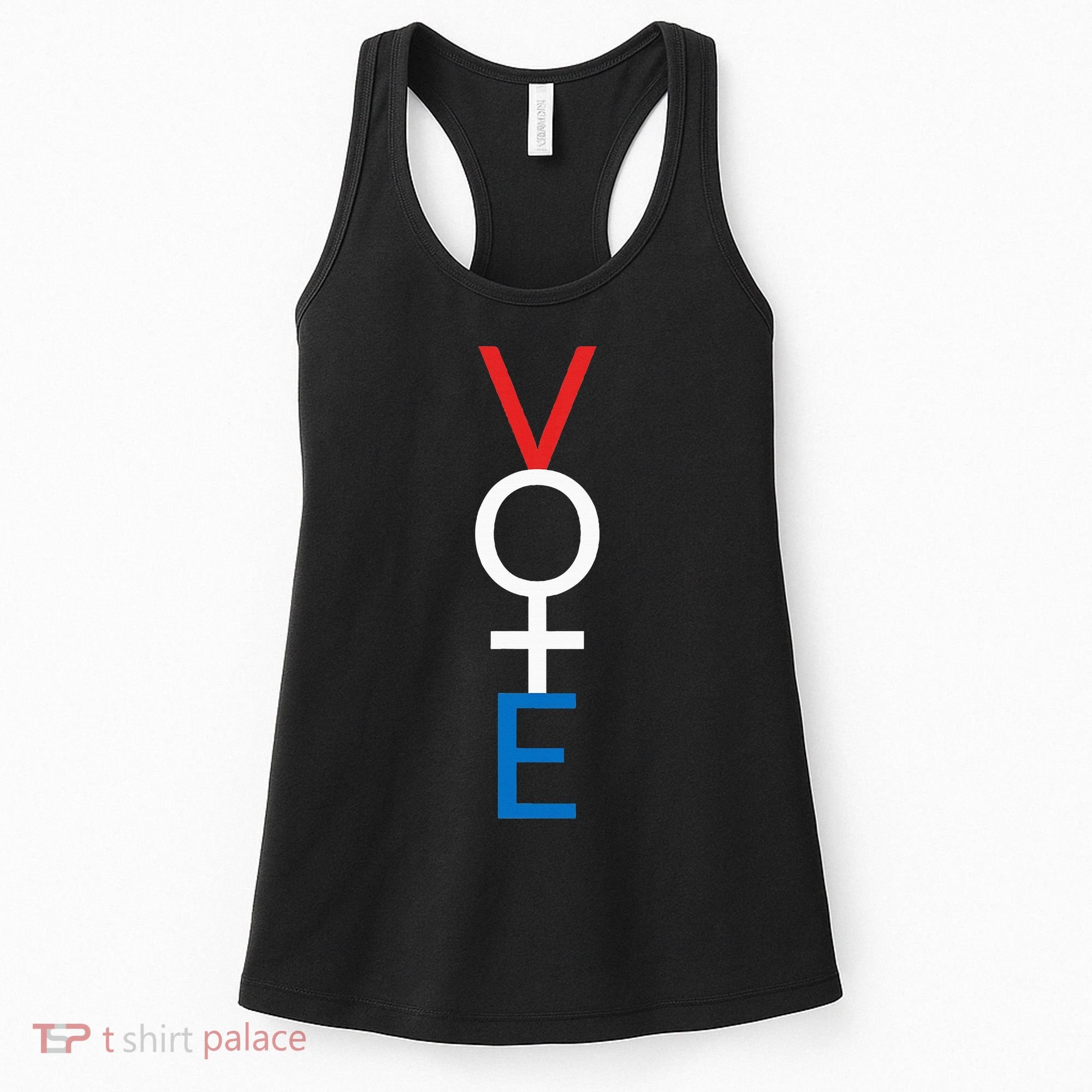 Feminist Vote Red White Blue Voting Women's Tank Top